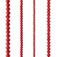 Red Faceted Glass Rondelle Beads by Bead Landing™