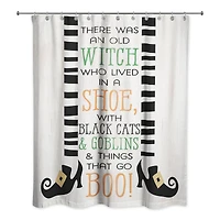 There was an Old Witch 71" x 74" Shower Curtain