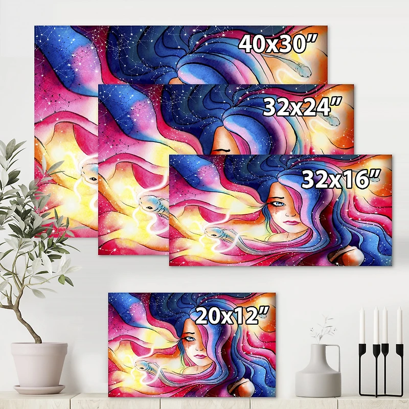 Designart - The Girl With The Glowing Hair