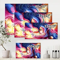 Designart - The Girl With The Glowing Hair