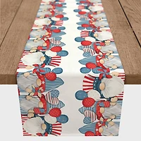 Americana Gnomes Poly Twill Table Runner