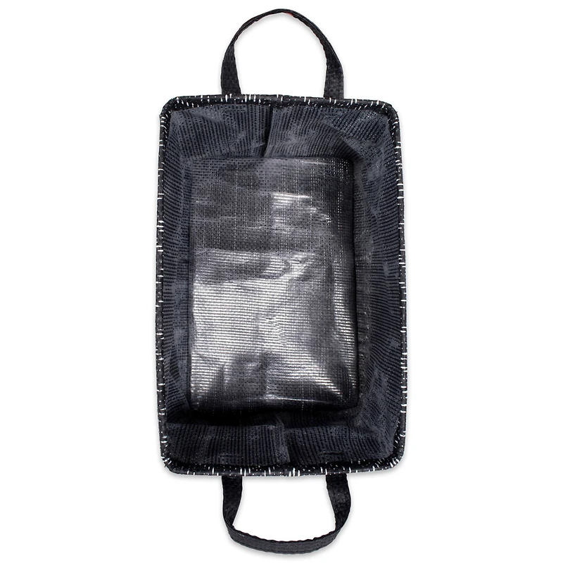 DII® Black & White Tribal Chevron PE-Coated Woven Paper Laundry Bin Set