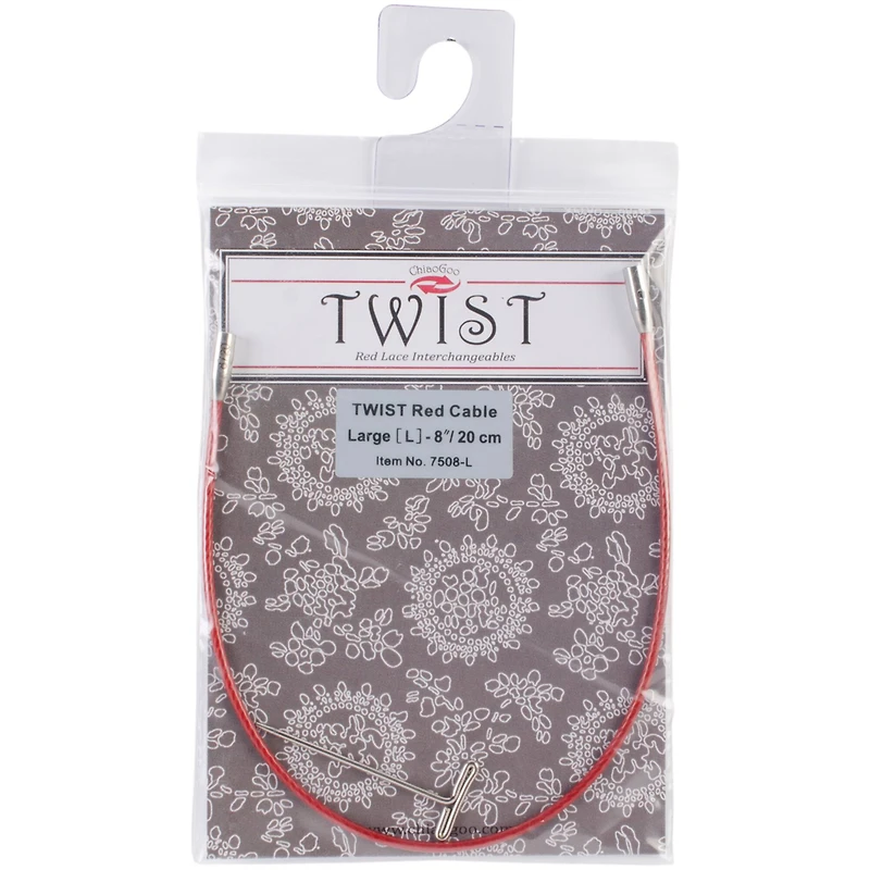 ChiaoGoo TWIST™ 8" Red Lace Interchangeable Cables