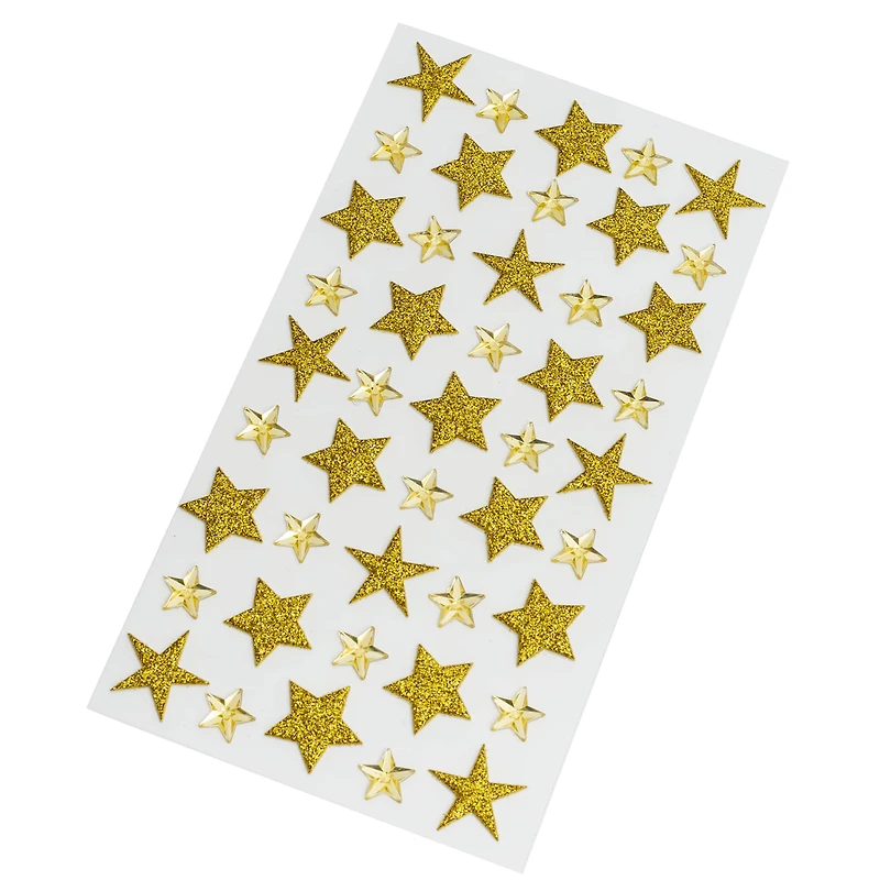 Gold Glitter Star Stickers by Recollections™