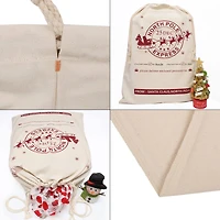 Personality Case™ 19" x 26" From Santa Christmas Cotton Drawstring Bag