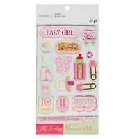 Traditional Baby Girl Dimensional Sticker Flip Pack by Recollections™