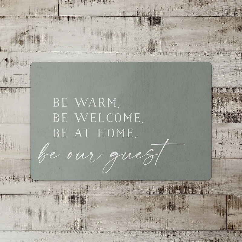 Be Warm Be Welcome Floor Mat, 27' x 18"