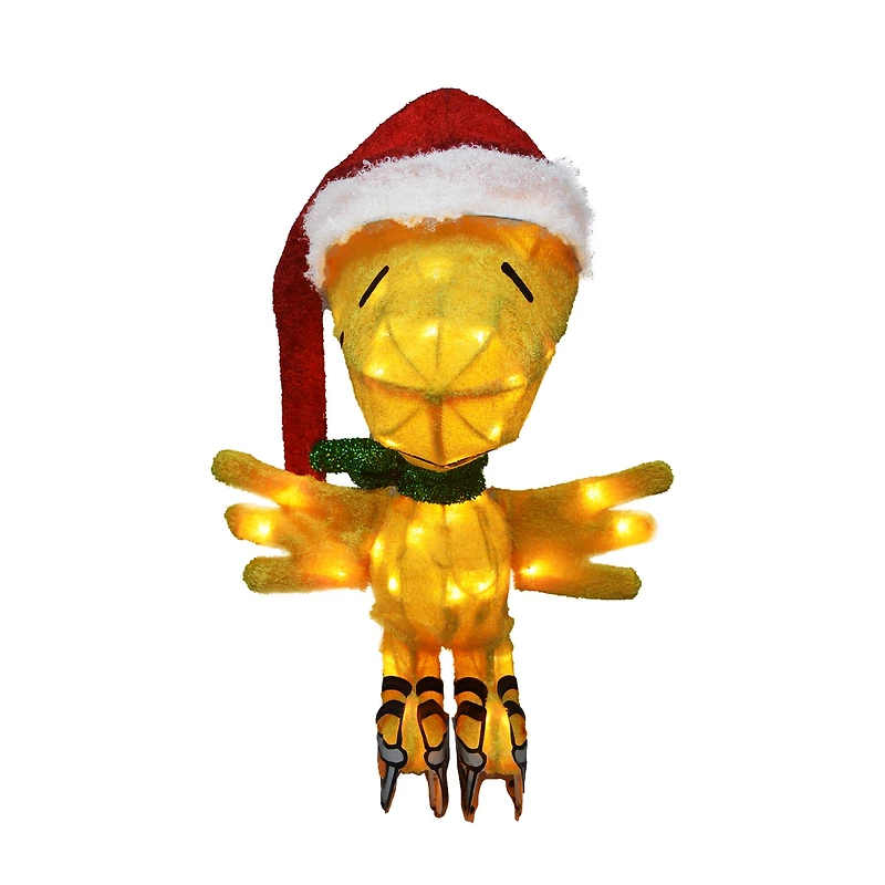Peanuts® 20" 3D Pre-Lit Skating Woodstock Yard Décor