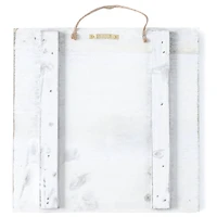9 Packs: 2 ct. (18 total) 10" x 10" Whitewashed Wood Square Plaques by Make Market®