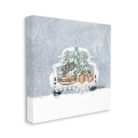 Stupell Industries Winter Snow Holiday Gifts Canvas Wall Art