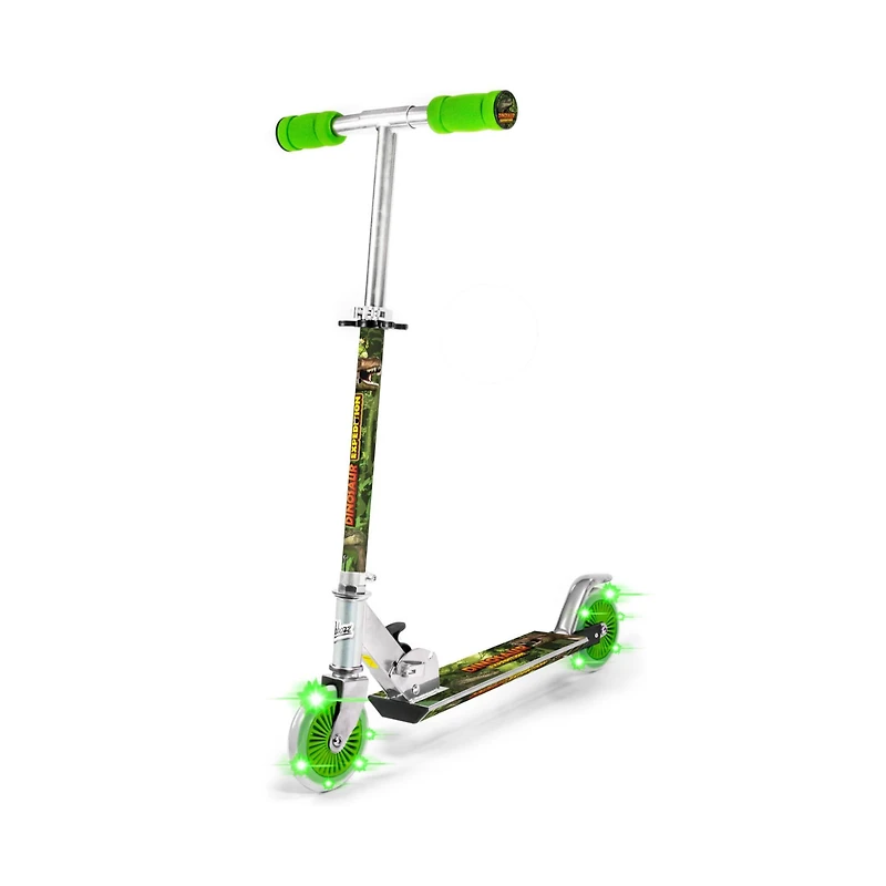 Dinosaur Folding Scooter With Flashing Wheels