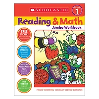Scholastic Teaching Resources Reading & Math Jumbo Workbook: Grade 1
