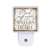Sisters In Heart LED Night Light