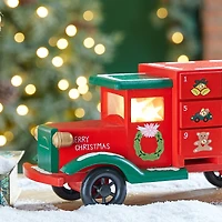 Glitzhome® 14.5" Christmas Truck Countdown Décor