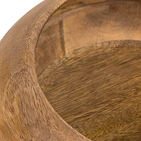 Hello Honey® 9.2" Modern Round Wood Bowl