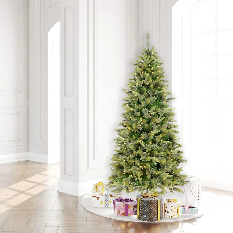 7.5ft. Pre-Lit Cashmere Artificial Christmas Tree, Warm White Dura-Lit® LED Lights
