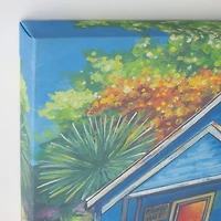 Coastal Cabins Crop Outdoor Canvas Art Print - 16"x48"