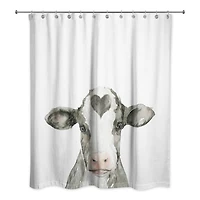 Cow with Heart 71" x 74" Shower Curtain