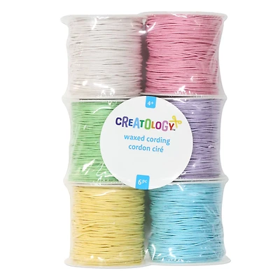 1mm Pastel Waxed Cording Pack by Creatology™
