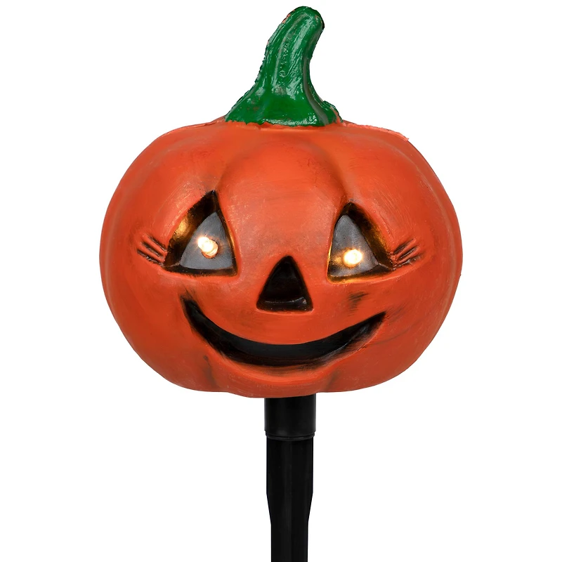 Lighted Jack-o-Lantern Halloween Pathway Markers Set, 3ct.