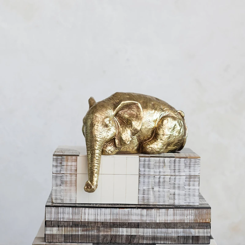 Hello Honey® 5.25" Gold Elephant Shelf Sitter Decoration
