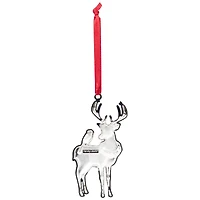 Reindeer with Cardinal and Wreath Christmas Ornament - 4"