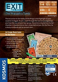 Thames & Kosmos EXIT: The Pharaoh's Tomb Game