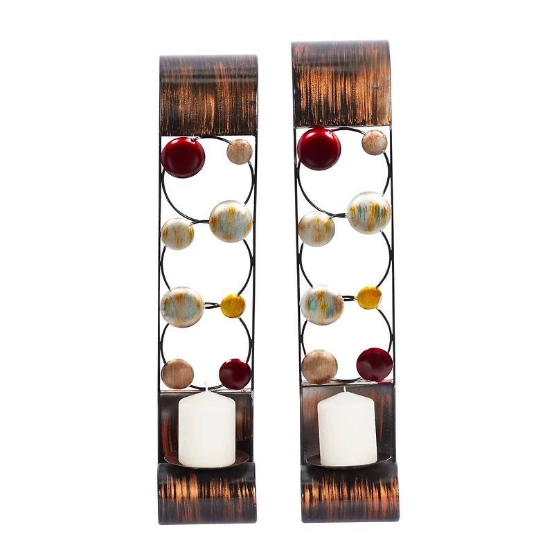 24" Metal Traditional Wall Sconce Set, 2ct.