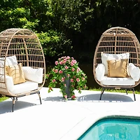 41" UV Resistant Artificial Azalea Hanging Plant (Indoor/Outdoor) - Set of 2