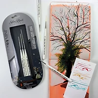 Silver Brush Limited Ultra Mini® White Striper Brushes, Set of 3