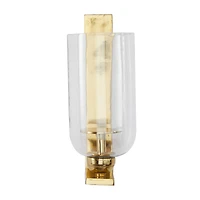 Gold Aluminum Modern Wall Sconce, 6" x 8" x 16"