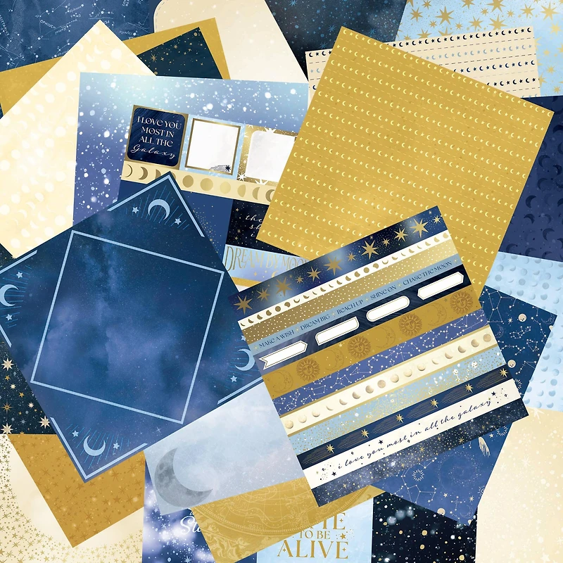 Craft Smith 12" x 12" Star Dust Paper Pad, 48 Sheets