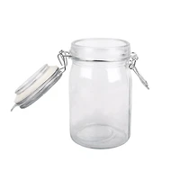 12 Pack: Round Glass Jar with Latch by Ashland®