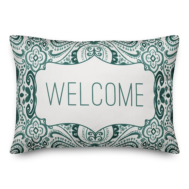 Welcome 14" x 20" Indoor / Outdoor Pillow