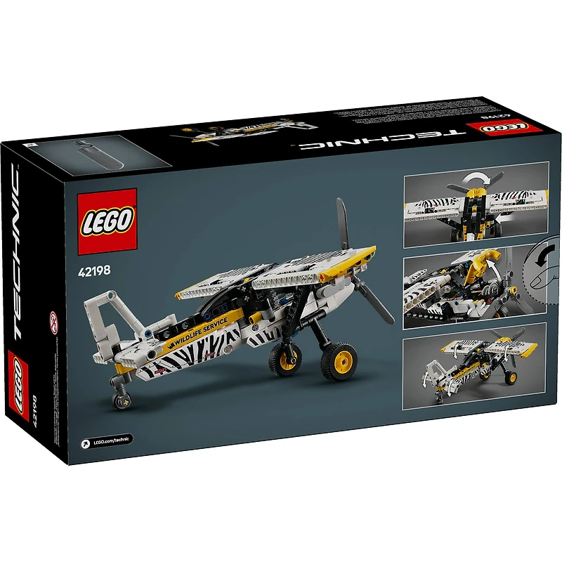 LEGO® Technic™ Bush Plane Aircraft Toy Vehicle Gift Set for Kids 42198