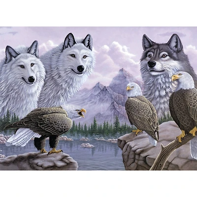 Royal Langnickel® Wolves & Eagles Painting by Numbers Kit