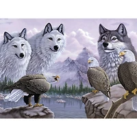 Royal Langnickel® Wolves & Eagles Painting by Numbers Kit