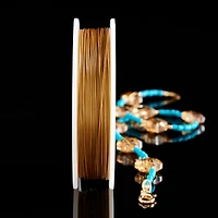 Beadalon® 0.38mm Satin Gold 7 Strand Bead Stringing Wire