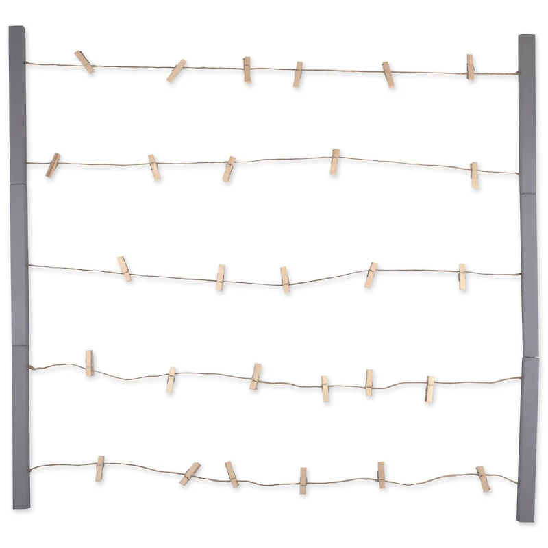 Gray Floating Frame With Clips