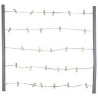 Gray Floating Frame With Clips