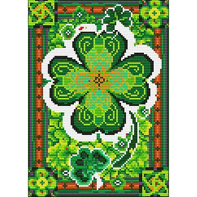Sparkly Selections Clover Glow in the Dark Diamond Art Kit