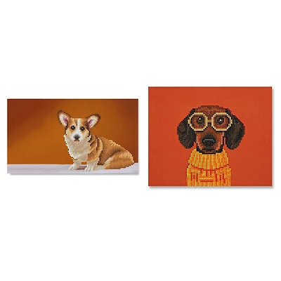 6 Pack: Dog Paintings Diamond Art Kit by Make Market®