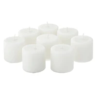 12 Packs: 8 ct. (96 total) Basic Elements™ White Pillar Candles Value Pack by Ashland®