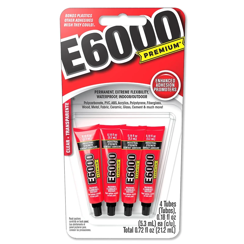E6000 Premium™ Contact Adhesive Mini Tubes, 4ct.