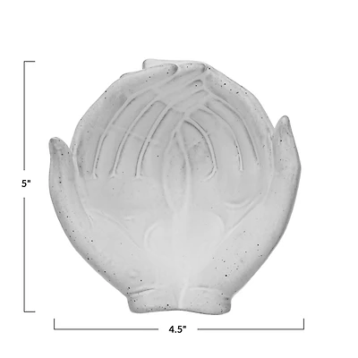 Hello Honey® 5" Reactive Glaze Stoneware Hands Bowl