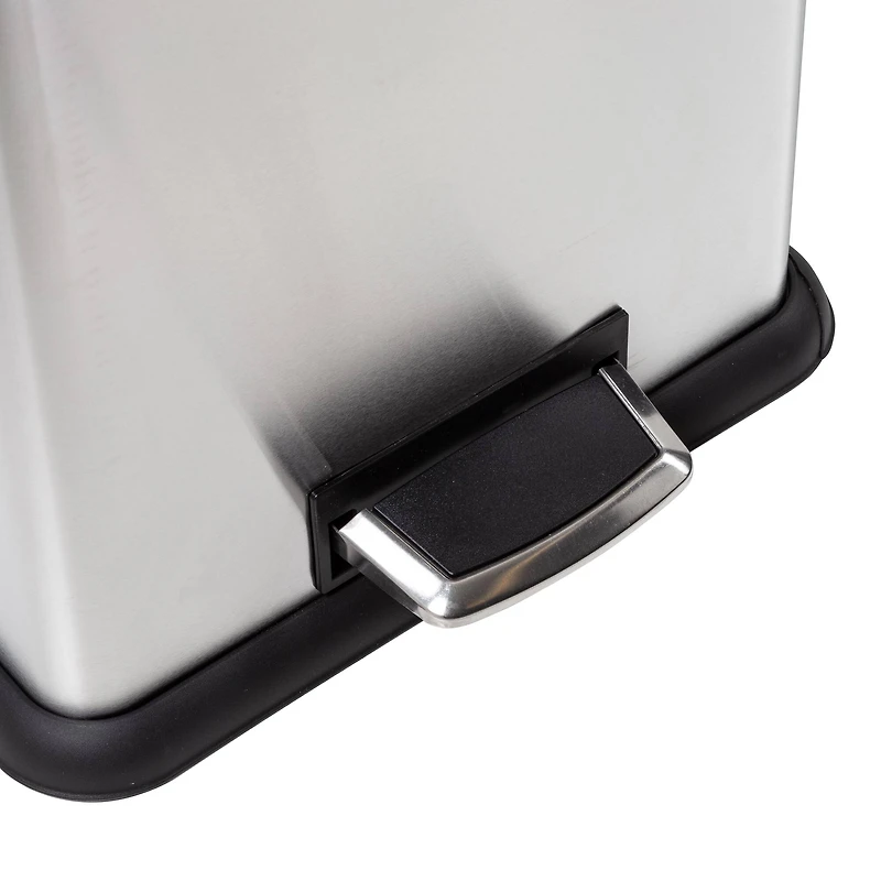 Honey Can Do Tall & Wide 58L Stainless Steel Step Trash Can with Lid