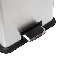 Honey Can Do Tall & Wide 58L Stainless Steel Step Trash Can with Lid