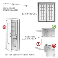 Village Lighting White Double Door Garland Hanger