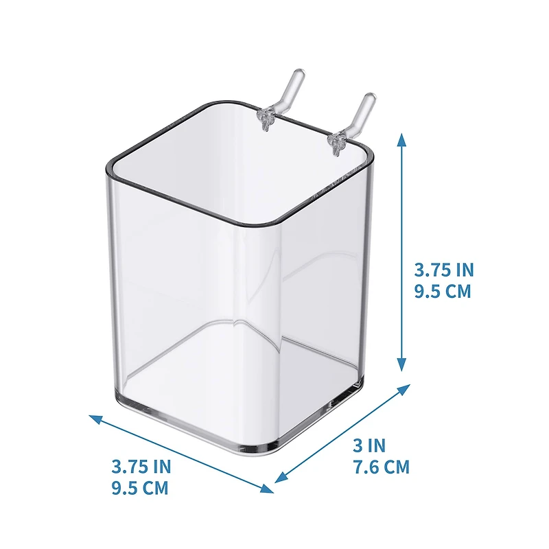 12 Pack: Small Clear Pegboard Storage Bin by Simply Tidy™