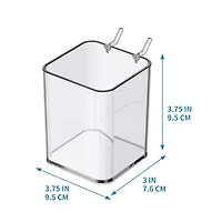 12 Pack: Small Clear Pegboard Storage Bin by Simply Tidy™